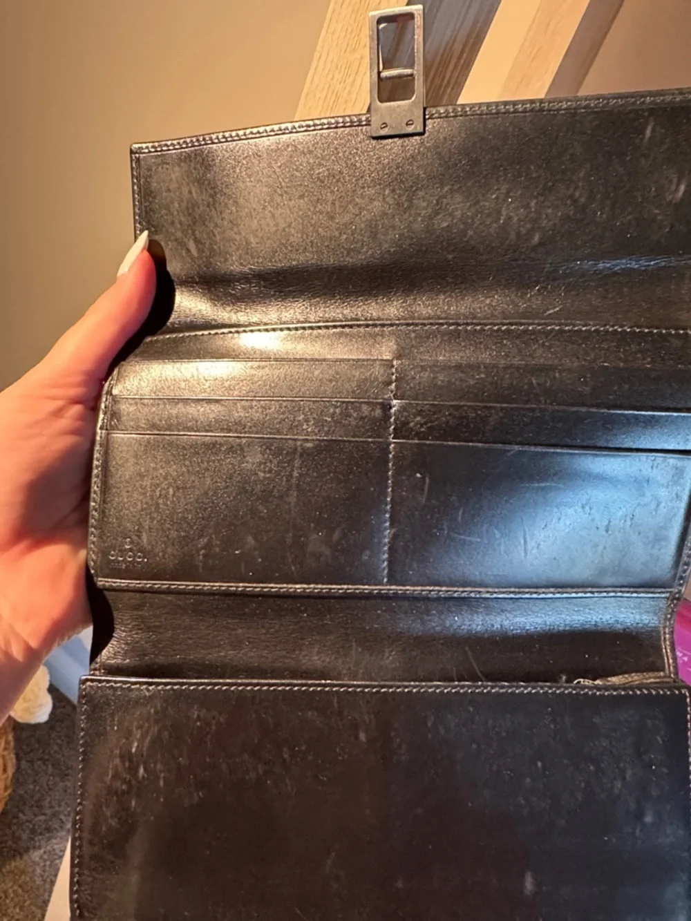 Vintage Gucci Black Leather Wallet - Picture 5 of 7